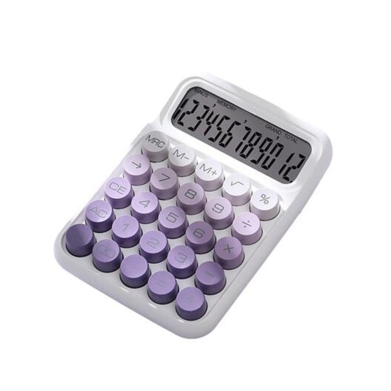 Κομπιουτεράκι 12 ψηφίων μωβ 16x12εκ.