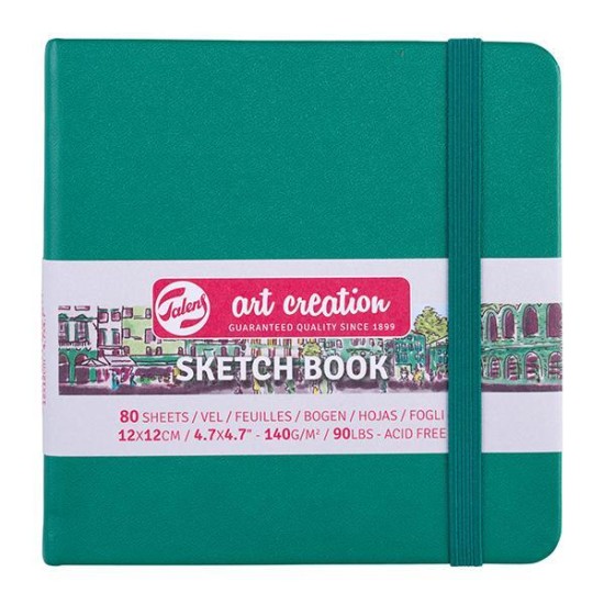 Talens Sketch book πράσινο του δάσους 80φυλ. 12x12εκ. 140γρ. Talens Sketch book πράσινο του δάσους 80φυλ. 12x12εκ. 140γρ.