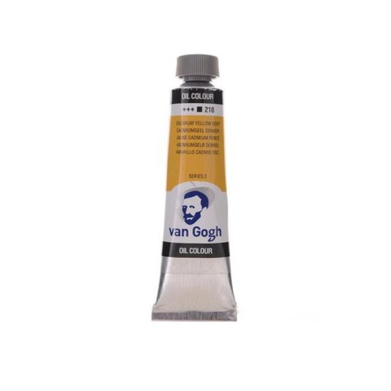 Talens van gogh χρώμα λαδιού 210 cadmium yellow deep 20ml Talens van gogh χρώμα λαδιού 210 cadmium yellow deep 20ml