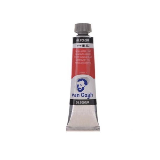 Talens van gogh χρώμα λαδιού 303 cadmium red light 20ml Talens van gogh χρώμα λαδιού 303 cadmium red light 20ml