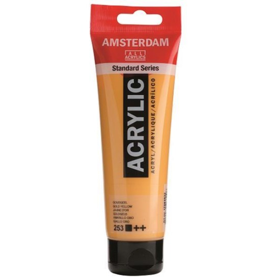 Talens amsterdam ακρυλικό χρώμα 253 gold yellow 120ml Talens amsterdam ακρυλικό χρώμα 253 gold yellow 120ml