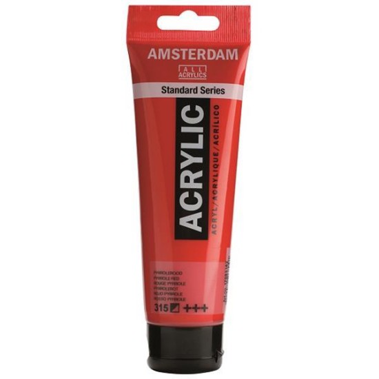 Talens amsterdam ακρυλικό χρώμα 315 pyrrole red 120ml Talens amsterdam ακρυλικό χρώμα 315 pyrrole red 120ml