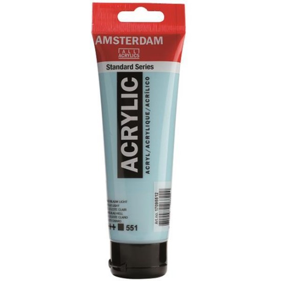 Talens amsterdam ακρυλικό χρώμα 551 sky blue L 120ml Talens amsterdam ακρυλικό χρώμα 551 sky blue L 120ml