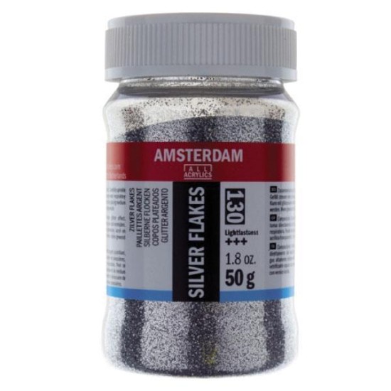 Talens amsterdam νιφάδες ασημί 50γρ. (130) Talens amsterdam νιφάδες ασημί 50γρ. (130)