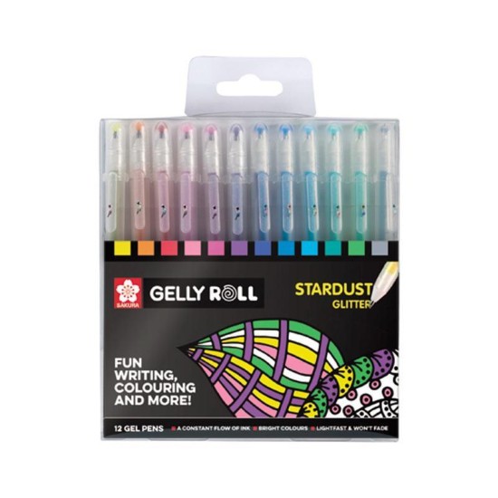 Stardust στυλό gel σετ 12τεμ. Stardust στυλό gel σετ 12τεμ.