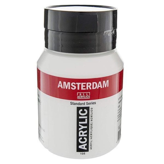 Talens amsterdam ακρυλικό χρώμα 105 titanium white 500ml Talens amsterdam ακρυλικό χρώμα 105 titanium white 500ml