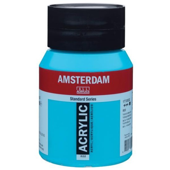 Talens amsterdam ακρυλικό χρώμα 522 turquoise blue 500ml Talens amsterdam ακρυλικό χρώμα 522 turquoise blue 500ml