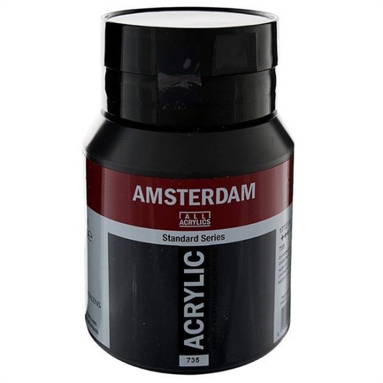 Talens amsterdam ακρυλικό χρώμα 735 oxide black 500ml Talens amsterdam ακρυλικό χρώμα 735 oxide black 500ml