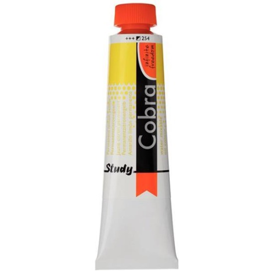 Talens Cobra Study water mixable oil 254 perm. lemon yellow 40ml. Talens Cobra Study water mixable oil 254 perm. lemon yellow 40ml.