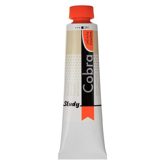 Talens Cobra Study water mixable oil 291 titan. buff 40ml. Talens Cobra Study water mixable oil 291 titan. buff 40ml.