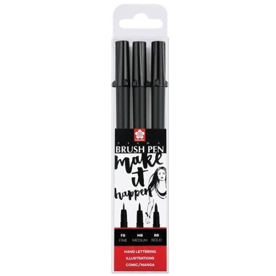 Talens pigma brush σετ 3 τεμ.Brush Pen FB, ΜΒ, ΒΒ Talens pigma brush σετ 3 τεμ.Brush Pen FB, ΜΒ, ΒΒ