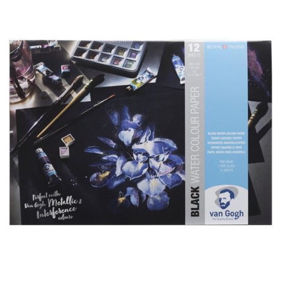 Talens van gogh μπλοκ μαύρο για νερομπογιές Α3 360γρ. Talens van gogh μπλοκ μαύρο για νερομπογιές Α3 360γρ.