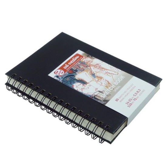 Talens Sketch book σπιράλ μαύρο 80φυλ. 14x21εκ. 110 γρ. Talens Sketch book σπιράλ μαύρο 80φυλ. 14x21εκ. 110 γρ.
