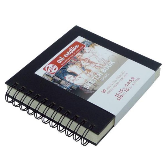 Talens Sketch book σπιράλ μαύρο 80φυλ. 15x15εκ. 110 γρ. Talens Sketch book σπιράλ μαύρο 80φυλ. 15x15εκ. 110 γρ.
