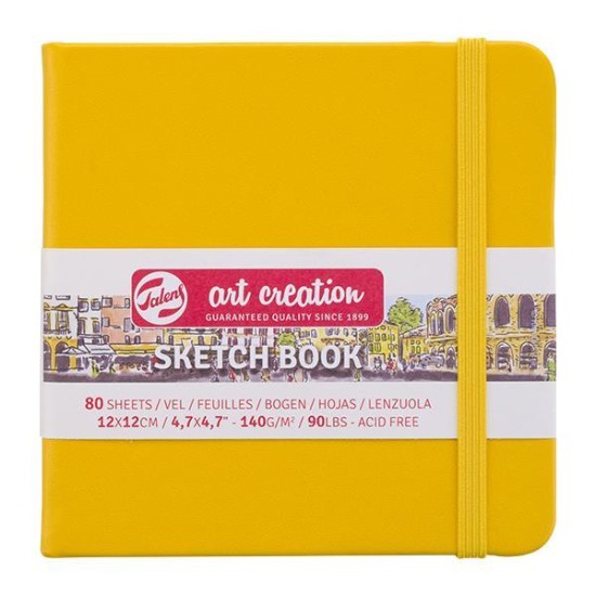 Talens Sketch book κίτρινο 80φυλ. 12x12εκ. 140 γρ. Talens Sketch book κίτρινο 80φυλ. 12x12εκ. 140 γρ.