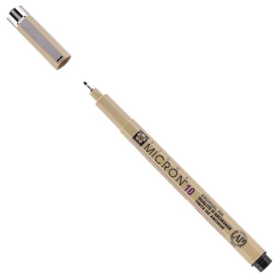 Sakura Pigma Micron μαρκαδόρος σχεδίου 10 0.6 mm μαύρο Sakura Pigma Micron μαρκαδόρος σχεδίου 10 0.6 mm μαύρο