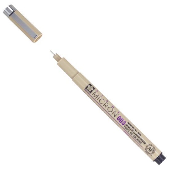 Sakura Pigma Micron μαρκαδόρος σχεδίου 003 0.15 mm μαύρο Sakura Pigma Micron μαρκαδόρος σχεδίου 003 0.15 mm μαύρο