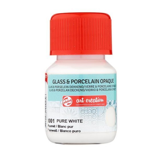 Talens χρώμα glass/porcelain opaque 1001 pure white 30ml Talens χρώμα glass/porcelain opaque 1001 pure white 30ml