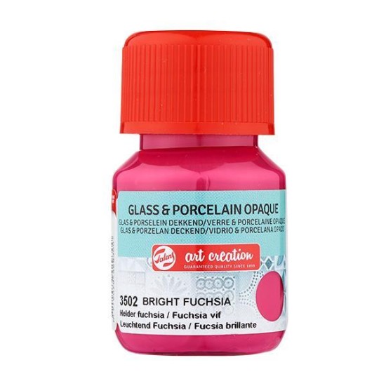 Talens χρώμα glass/porcelain opaque 3502 bright fuchsia 30ml Talens χρώμα glass/porcelain opaque 3502 bright fuchsia 30ml