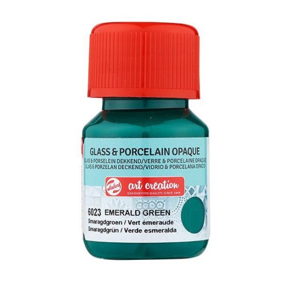 Talens χρώμα glass/porcelain opaque 6023 emerald green 30ml Talens χρώμα glass/porcelain opaque 6023 emerald green 30ml