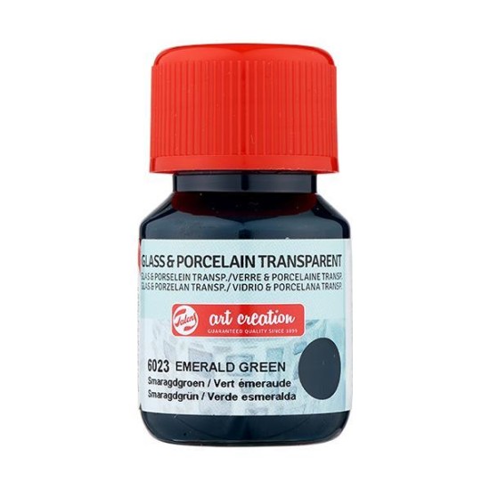 Talens χρώμα glass/porcelain transparent 6023 emerald green 30ml Talens χρώμα glass/porcelain transparent 6023 emerald green 30ml
