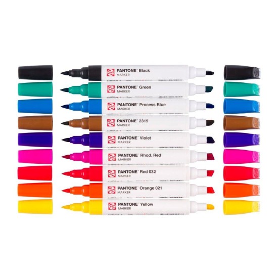 Μαρκαδόροι Talens pantone 2 μύτες σετ 9τμχ. Μαρκαδόροι Talens pantone 2 μύτες σετ 9τμχ.