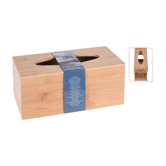 Θήκη για xαρτομάντηλα από bamboo 24,5x11,6x10,5εκ. Θήκη για xαρτομάντηλα από bamboo 24,5x11,6x10,5εκ.