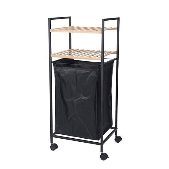 Καλάθι απλύτων Nextdeco με 2 ράφια 40lt Y89,5x38x32,5εκ. Καλάθι απλύτων Nextdeco με 2 ράφια 40lt Y89,5x38x32,5εκ.