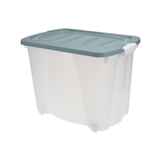 Κουτί αποθήκευσης πράσινο με ρόδες 60l Υ45x60x40εκ. Κουτί αποθήκευσης πράσινο με ρόδες 60l Υ45x60x40εκ.