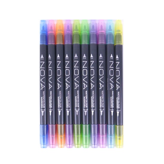 Dual Tip Watercolour μαρκαδόροι Rainbow 10τεμ Dual Tip Watercolour μαρκαδόροι Rainbow 10τεμ