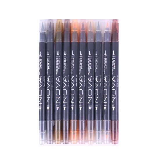 Dual Tip Watercolour μαρκαδόροι Neutral Tones 10τεμ Dual Tip Watercolour μαρκαδόροι Neutral Tones 10τεμ
