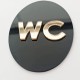 Plexiglass Πινακίδα WC 12cm Plexiglass Πινακίδα WC 12cm