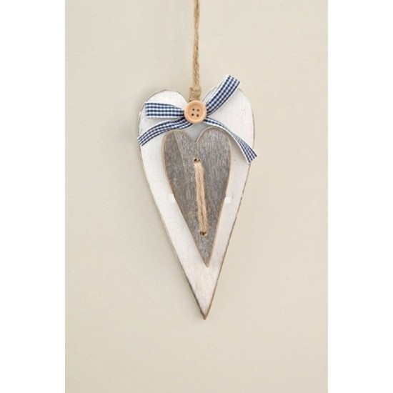 ΚΑΡΔΙΑ ΔΙΠΛΗ ΞΥΛΙΝΗ/ΚΟΥΜΠΙ-ΚΟΡΔΕΛΑ 16X8CM IVORY-BEIGE ΚΑΡΔΙΑ ΔΙΠΛΗ ΞΥΛΙΝΗ/ΚΟΥΜΠΙ-ΚΟΡΔΕΛΑ 16X8CM IVORY-BEIGE