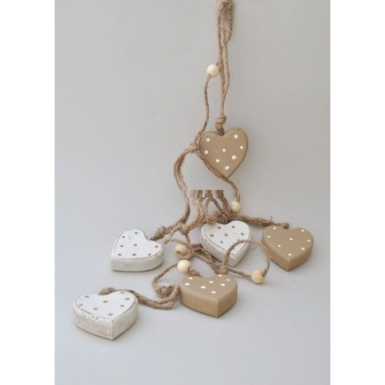 ΚΑΡΔΙΕΣ (6) ΞΥΛΙΝΕΣ ΓΙΡΛΑΝΤΑ ΠΕΡΛ 0,05X1,1M BEIGE-IVORY ΚΑΡΔΙΕΣ (6) ΞΥΛΙΝΕΣ ΓΙΡΛΑΝΤΑ ΠΕΡΛ 0,05X1,1M BEIGE-IVORY