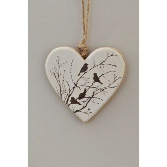 ΚΑΡΔΙΑ ΞΥΛΙΝΗ ΕΚΤΥΠ 10X10CM BIRDΣ IVORY ΚΑΡΔΙΑ ΞΥΛΙΝΗ ΕΚΤΥΠ 10X10CM BIRDΣ IVORY