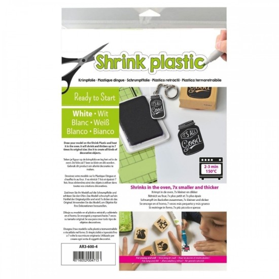 Shrink plastic λευκό A4, 25 φύλλα Shrink plastic λευκό A4, 25 φύλλα