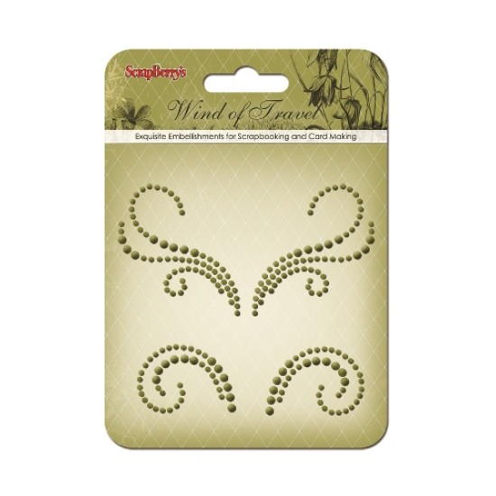 Curls Wind of Travel 1 (pearls swirl) - αυτοκόλλητες Curls Wind of Travel 1 (pearls swirl) - αυτοκόλλητες